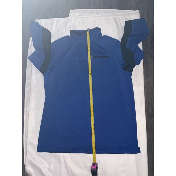 FILA Athletic Performance 1/4 Zip Long Sleeve Dri-Fit Jacket L Blue Activewear - Picture 5 of 9